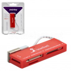 Кардридер SmartBuy SBR-717-R (All in 1, USB 2.0), red