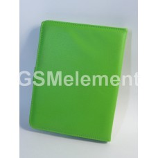 Чехол футляр-книга универсальный 8 дюймов с подставкой раздвижной мех-м, зелёный