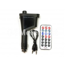 FM-модулятор Car HD19 Wireless (microSD/USB) чёрный, бело-красная коробка