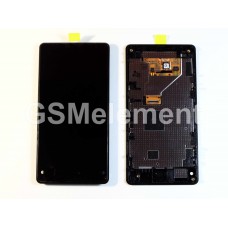 Дисплей Sony D5503 Xperia Z1 Compact модуль в сборе на раме чёрный