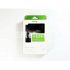АЗУ micro USB, Ainy EA-027B, (5 V/ 2400 mA, + USB выход, 1.5 m, пружинка)
