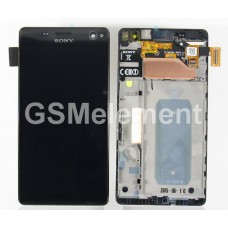 Дисплей Sony E5303/E5333 Xperia C4/C4 Dual модуль в сборе с рамой чёрный, оригинал