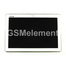 Дисплей Asus ZenPad 10 (Z300CG/Z300C/Z300M/Z300CNL) зелёный шлейф, модуль в сборе белый