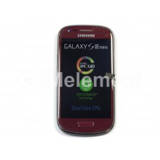 Дисплей Samsung i8190 Galaxy S3 mini с тачскрином (Red) на передней панели, оригинал