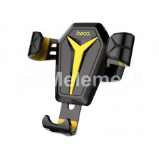 Автомобильный держатель Hoco CA22, Kingcrab, для телефонов, на воздуховод, чёрно-жёлтый