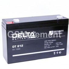 Аккумулятор свинцовый 6V-12Ah Delta DT612