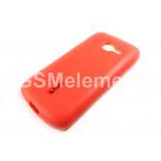 силиконовый чехол Cherry для HTC One M7 красный (+ защ. плёнка)