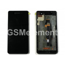 Дисплей Sony F3311 (Xperia E5) модуль в сборе чёрный, оригинал china
