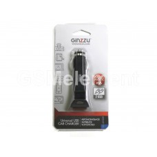 АЗУ Ginzzu GA-4212UB (2 USB выхода/ 2.5 A), чёрный