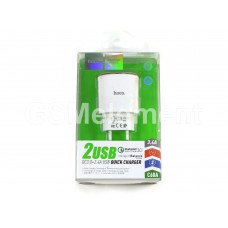 СЗУ Hoco C60A (2*USB/ 3.4 A/ Quick Charge 3.0), белый