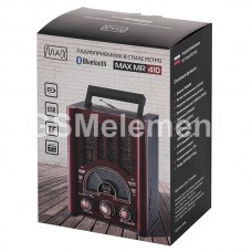 Радиоприемник в стиле ретро MAX MR-410 (FM/ USB/ microSD/ Bluetooth), цвет коричневый