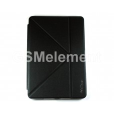 Чехол-книжка для Apple iPad mini 1/2/3, Fashion Slim-Fit, с силиконовым основанием, чёрный