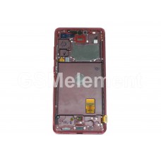 Дисплей Samsung SM-G780F/G781 Galaxy S20 FE модуль в сборе (Red), оригинал