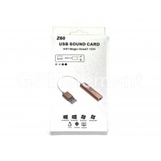 Внешняя звуковая карта, Z60, USB to Jack 3.5 mm