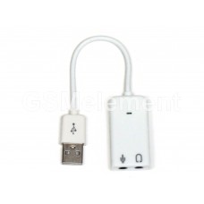 Внешняя звуковая карта, Z10, USB to Jack 3.5 mm, 7.1 CH