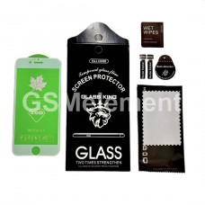 Защитное стекло для Apple iPhone 7 Plus/ iPhone 8 Plus, 20D, полный клей, белый