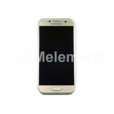 Дисплей Samsung SM-A320F Galaxy A3 (2017) модуль в сборе с корпусом (Gold), оригинал used