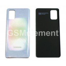 Крышка АКБ Samsung SM-A715F Galaxy A71 серебро/белый