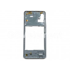 Корпус (средняя часть) для Samsung SM-A515F Galaxy A51, серебро/белый