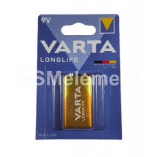 Элемент питания Varta Longlife 6LR61 BL1 alkaline 9V