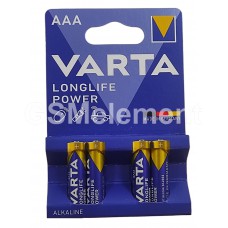 Элемент питания Varta Long Power AAA LR03-4BL