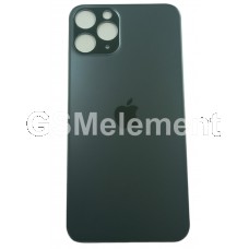 Задняя крышка iPhone 11 Pro (стекло корпуса с широким отверстием) тёмно-зелёный AAA