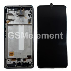 Дисплей Samsung SM-A536B Galaxy A53 модуль в рамке чёрный, AMOLED