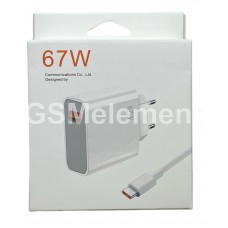 СЗУ Xiaomi MDY-12-EU, (1*USB-A, QC 4.0, 67W) + кабель Type-C to USB-A