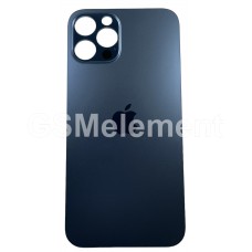 Задняя крышка iPhone 12 Pro (стекло корпуса с широким отверстием) синий AAA