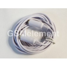 Аудио-кабель Jack 3.5mm (f) - Jack 3.5mm (f) (3.0 m) белый
