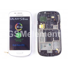 Дисплей Samsung i8190 Galaxy S3 mini с тачскрином (White) на передней панели, оригинал