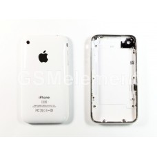 Задняя крышка iPhone 3Gs 32Gb с хромированной рамкой, белая