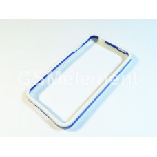 бампер для iphone 4/4S (синий/белый)